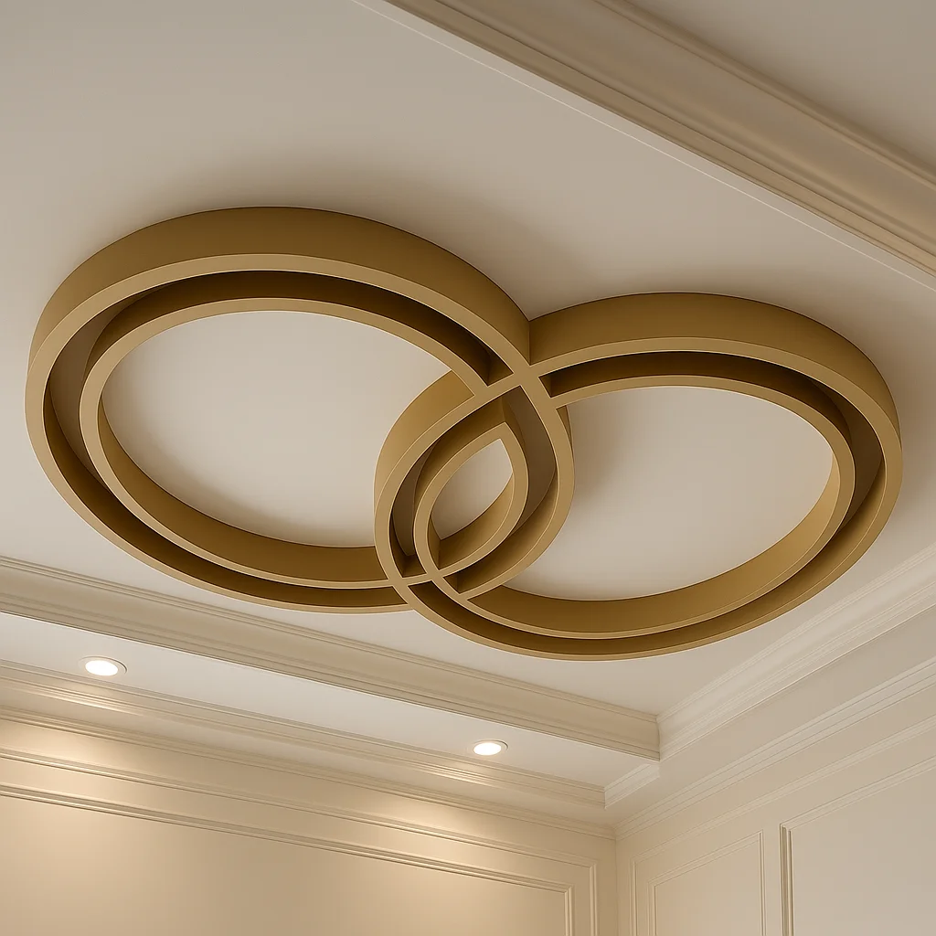 Crown molding detail and decorative ceiling trim