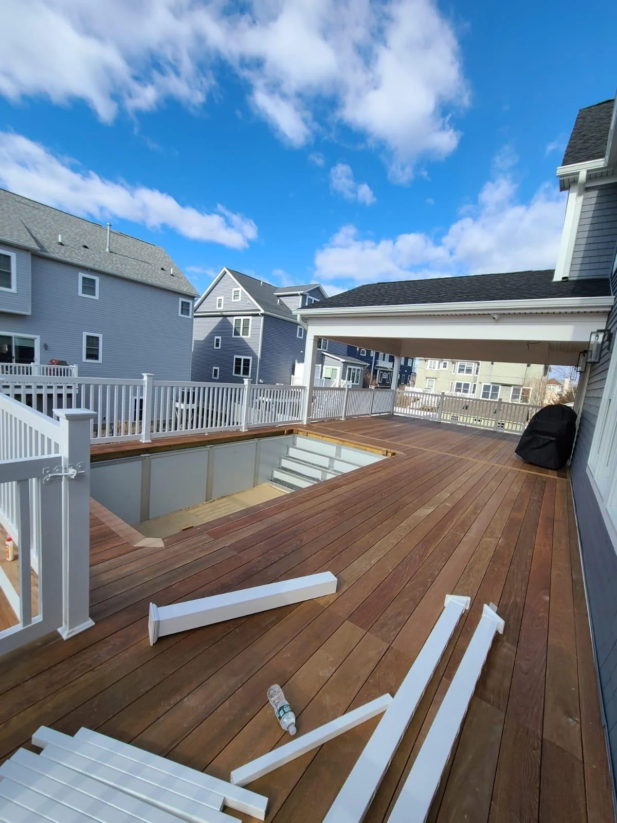 Exterior floor and decking installation